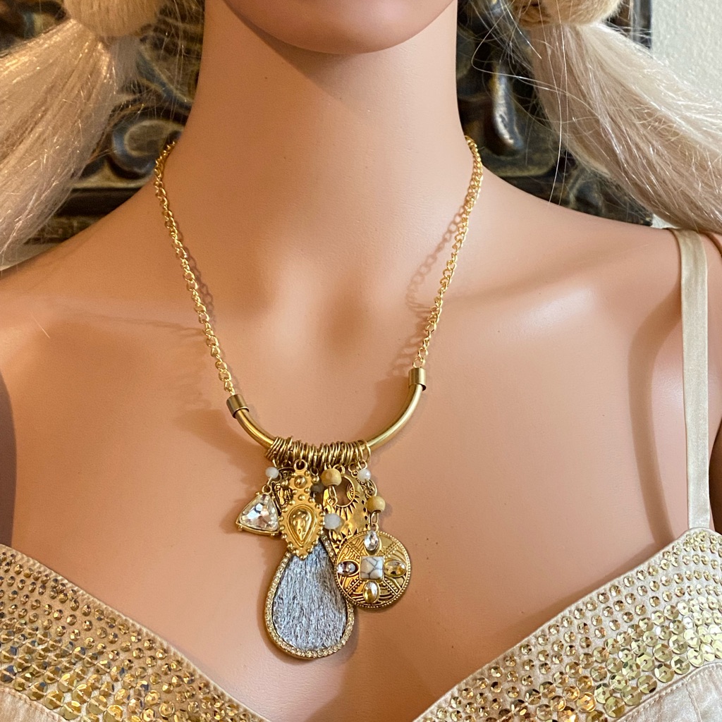 Beautiful Necklaces For Women Charms In A Gold Color Chain 18